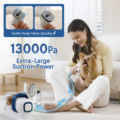 LMVVC Pet Grooming Kit with Vacuum for Dogs and Cats Groomer Tools Poodle Puppy Cleaning