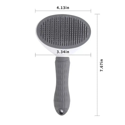 One Button Hair Removal Pet Comb, Pet Hair Removal Comb, Cat Brush Self Cleaning, Slicker Brush for Cats & Dog Brush, Tiktok Shop