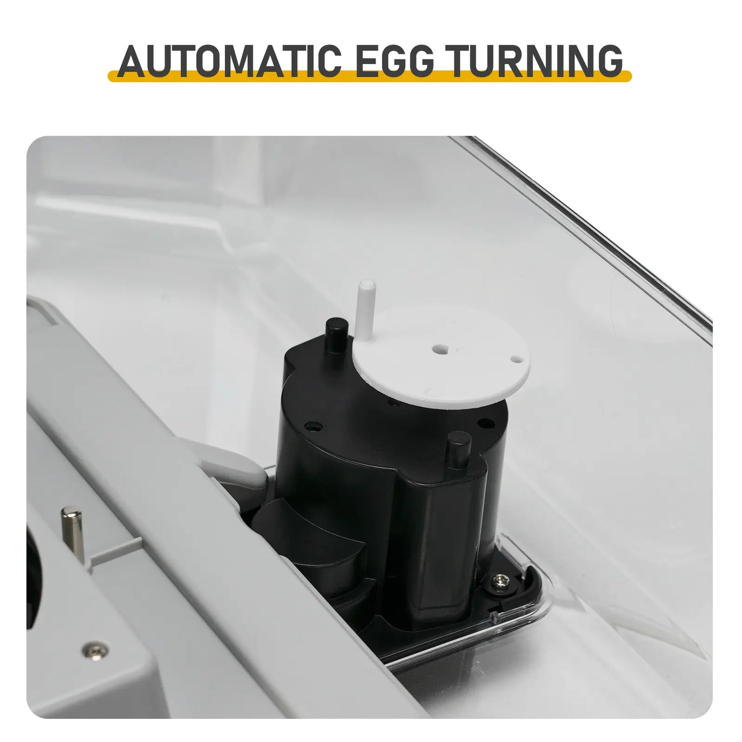 48-Egg Incubator 110V, Fully Automatic with Egg Turner & Temperature/Humidity Control, Clear Lid with LED Candler and Storage, for Hatching Chicken, Duck, Quail Eggs