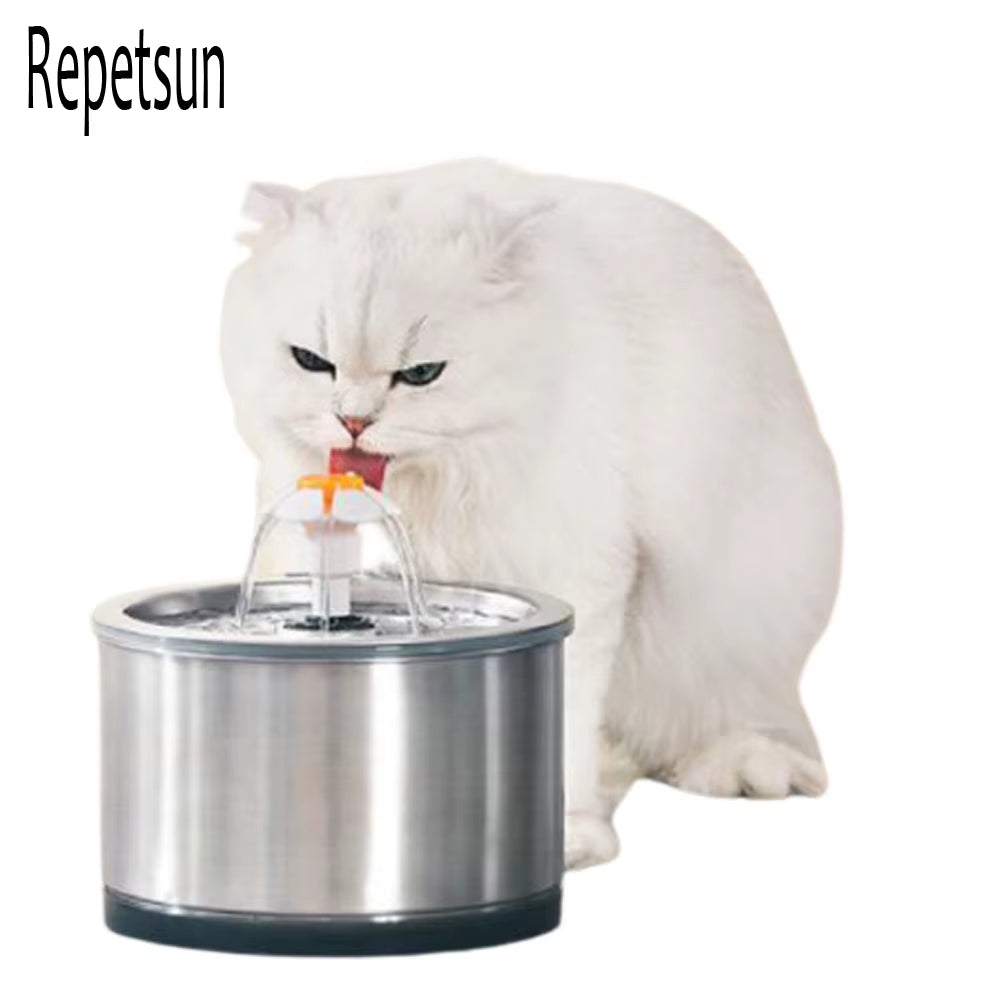 Quickly Transportable Pet Automatic Drinking Fountain Stainless Steel for Pet Cat Dog Feeder Drink Bowl Dog Drinking Fountain