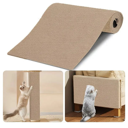 Self-Adhesive for Cat Scratch Mat 40Cmx200Cm - Trim-To-Fit Scratch Pad with Polyester Fiber, Multi-Color Options