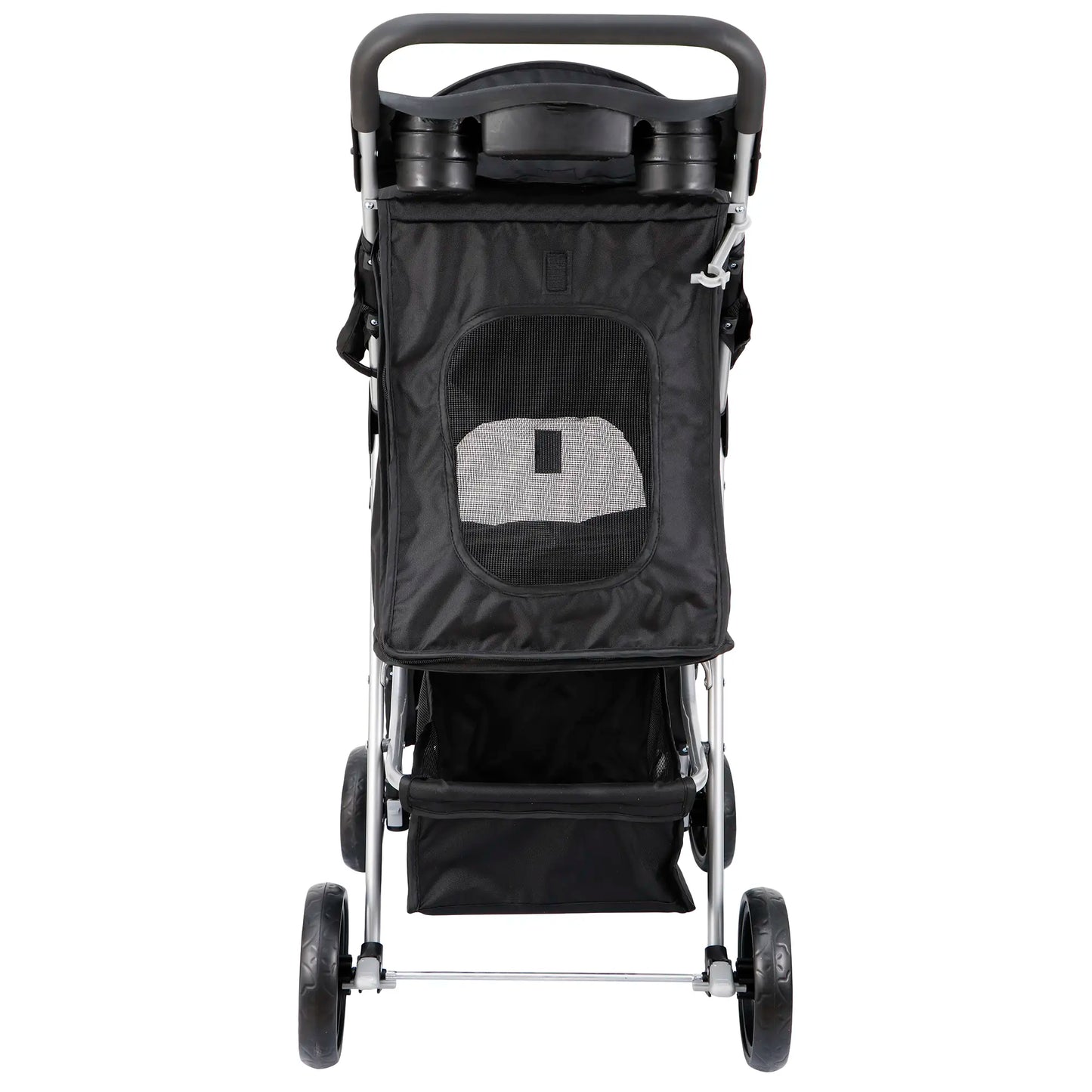 Segawe Foldable Dog Stroller Pet Travel Carriage Detachable Carrier Cart, Black