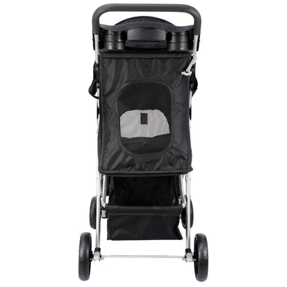Segawe Foldable Dog Stroller Pet Travel Carriage Detachable Carrier Cart, Black