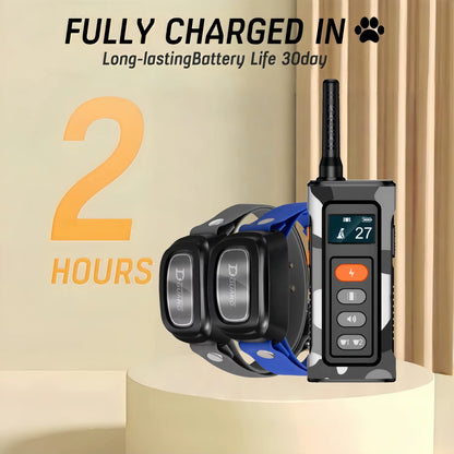 Remote Control Waterproof Pet Behaviorfor 8-150Lbs Puppy with Shock Vibration 3300Ft Electric Dog Training Collar for All Dogs