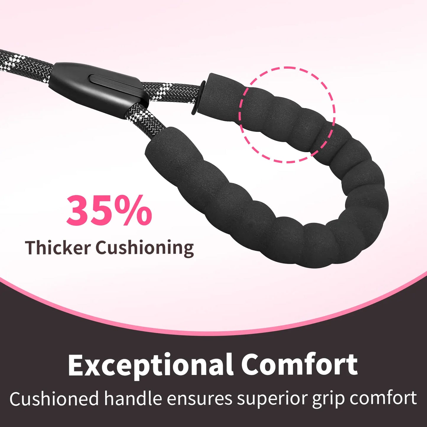 Taigepets Double Dog Leash, Dual Dog Leash, 360° Swivel Tangle Free Bungee Walking Training for Large Medium Dogs, Shock Absorbing Bungee Reflective for Two Dogs Duoleash Tangle Free Leash Doggear Maker Bungeeleash Easy Harness Cuban Link Collar Aut