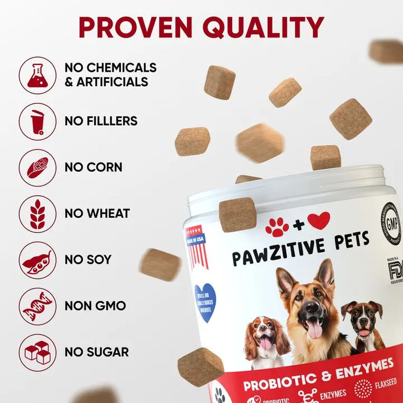 Pre+Probiotics for Dogs Digestive Health – 120 Soft Chews