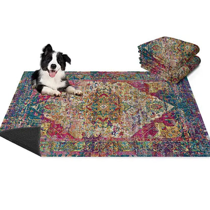 Lovewag Pets Washable Dog Pads - Pack of 2, Eco-Friendly & Leak-Proof Design, Multi-Design Options: Sage Forest, Marmalade Sunshine, Moonlit Night, Rustic Terracotta, 16" X 24" & 36" X 48"& 28" X 41"