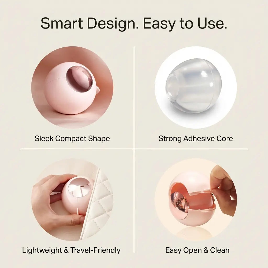 Reusable Lint Roller for Pet Hair, Clothes & Sofa, Washable Gel Hair & Dust Remover, Portable Mini Travel Size Compact Cleaner for Car, Dog & Cat Fur