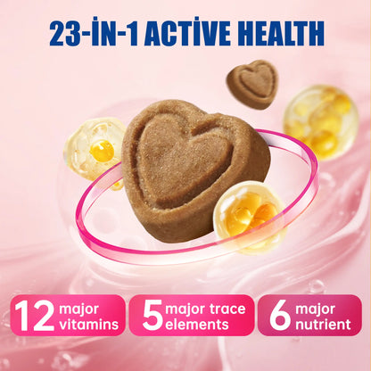 【Live Big Deal】Just Try All-In-One Cat Vitamin Bites for Overall Health Support - Cat Multivitamin with Taurine, L Lysine, Fish Oil for Immune, Heart, Vision & Skin Health - Delicious Soft Chews for Indoor Cats & Kittens