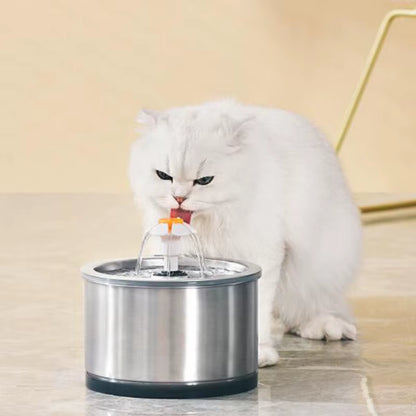Quickly Transportable Pet Automatic Drinking Fountain Stainless Steel for Pet Cat Dog Feeder Drink Bowl Dog Drinking Fountain