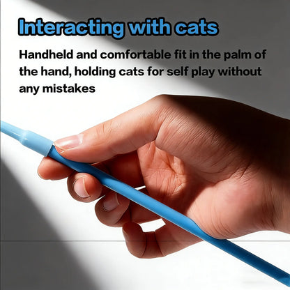 Cat Wand Toys with Suction Cup, Interactive Feathersimulation Cat Toy Set,Cat Teaser Cat Toys,Flexible Steelwire and 2Pcs Replacement Feather Reflls with Bells.Catteaser Pettoys Halloween Kitten Christmas Feathered