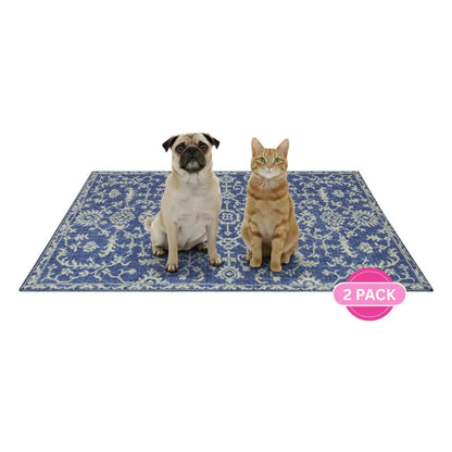 Lovewag Pets Washable Dog Pads - Pack of 2, Eco-Friendly & Leak-Proof Design, Multi-Design Options: Sage Forest, Marmalade Sunshine, Moonlit Night, Rustic Terracotta, 16" X 24" & 36" X 48"& 28" X 41"