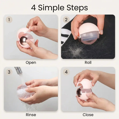 Reusable Lint Roller for Pet Hair, Clothes & Sofa, Washable Gel Hair & Dust Remover, Portable Mini Travel Size Compact Cleaner for Car, Dog & Cat Fur